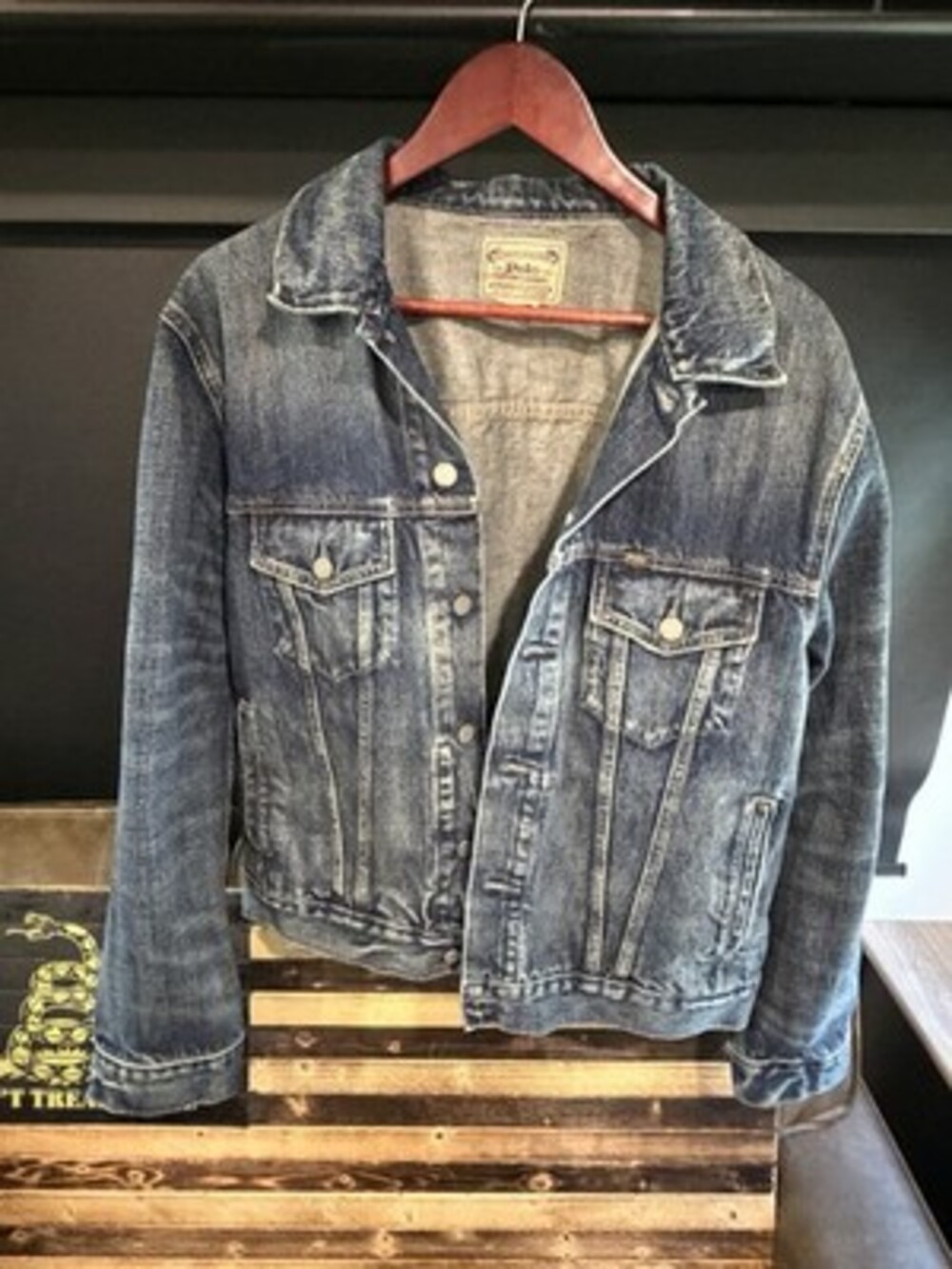 Polo Ralph Lauren Blue Jean Jacket Button Closure Pockets Men's L/10 Casual
